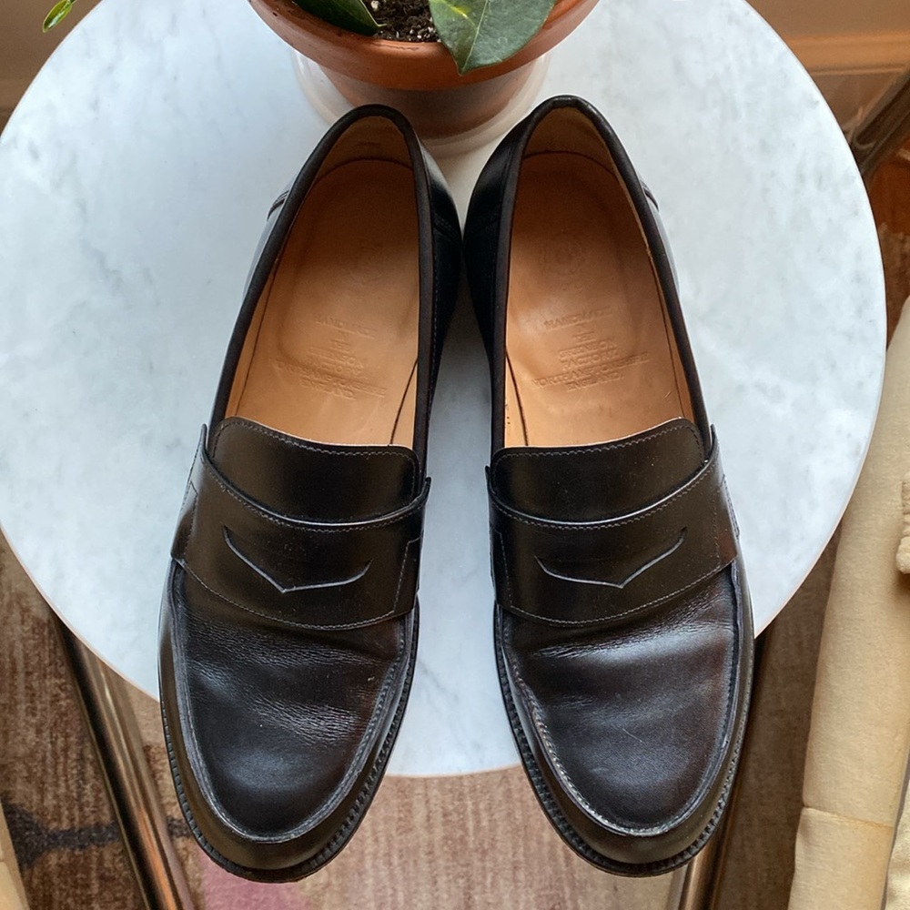 Grenson Black Leather Loafers - Picture 2 of 14
